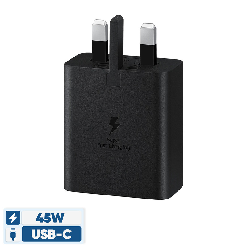 شارژر سامسونگ مدل EP-TA845 توان 45 وات سه پین
